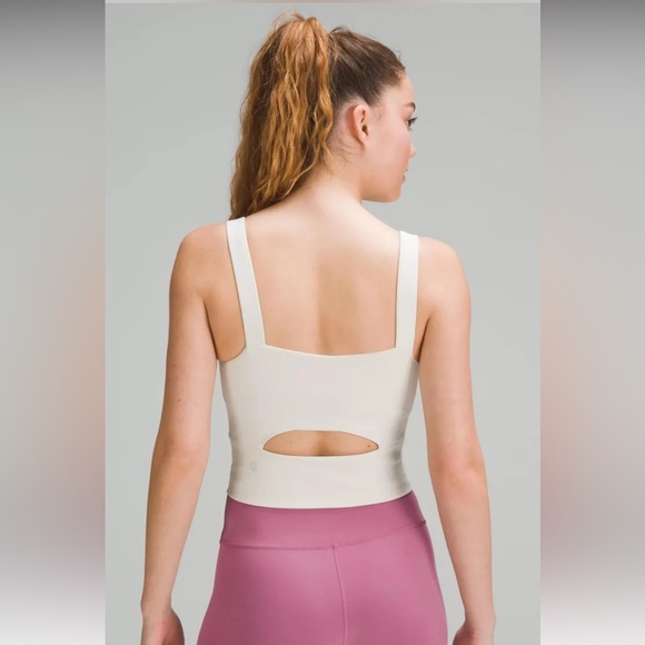 NWOT Lululemon Wunder Train Straight Strap Tank in Bone size 2 - Picture 1 of 5